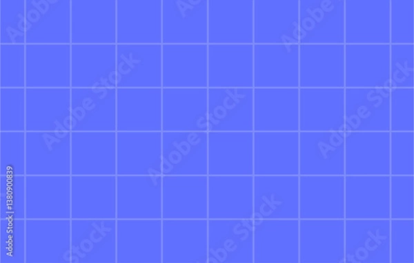 Obraz seamless and symmetrical grid pattern over a bright blue background