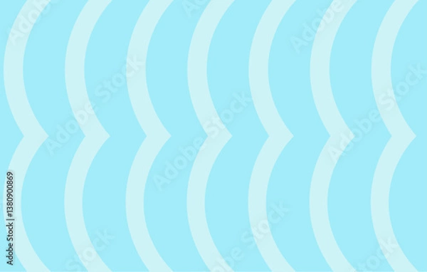 Obraz Seamless pattern featuring curved lines in Light Blue and Aqua Color Tones