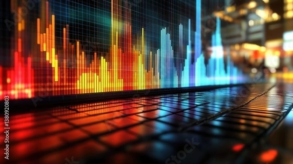 Fototapeta Advanced tech analytics
