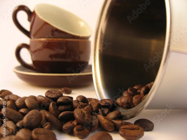 Fototapeta Kaffe mit Tassen