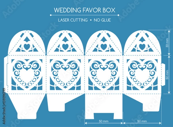 Obraz Favor box laser cut