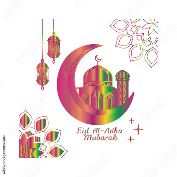 Fototapeta celebrating Eid Al-Adha.