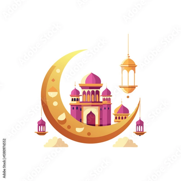 Fototapeta celebrating Eid Al-Adha.