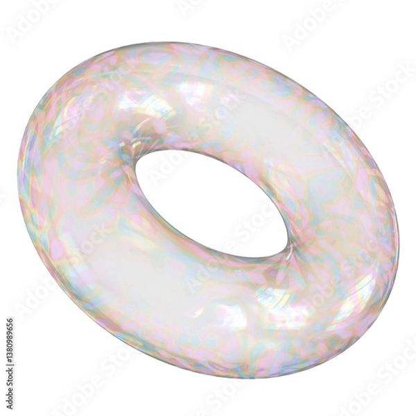 Obraz Holographic Donut-shaped Float