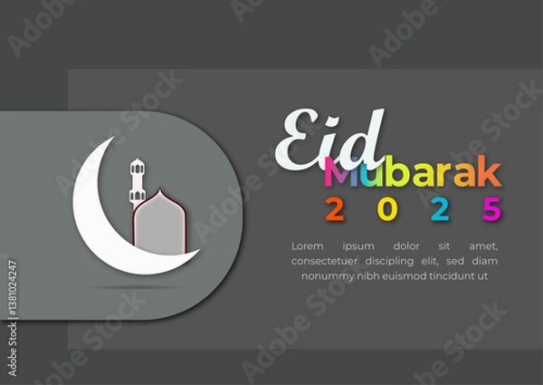 Obraz Unique Eid-Ul-Adha  element online templet post design 2025