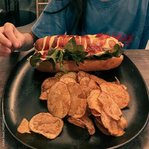 Fototapeta meat and vegetables