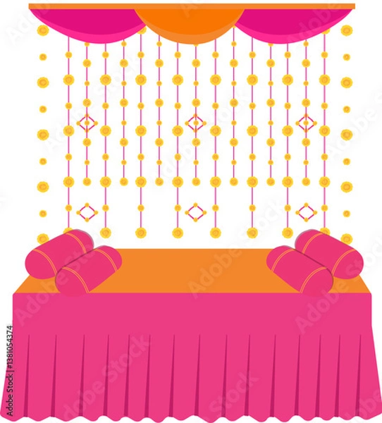 Obraz Haldi ceremony background