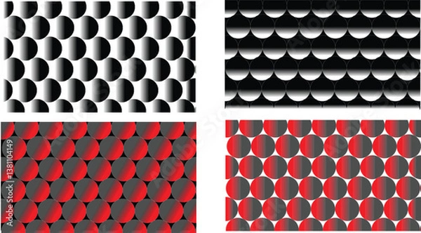 Obraz Minimalist Geometric Circle Pattern Background