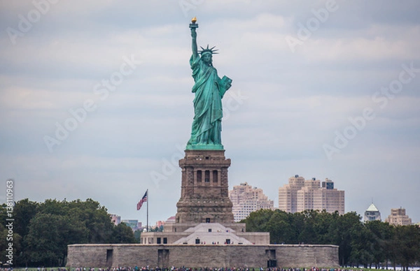 Obraz The Statue of Liberty - view from the Staten Island ferry