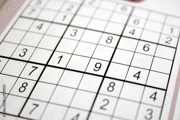 Fototapeta sudoku