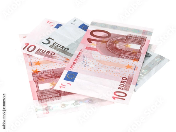 Obraz Euro banknotes closeup