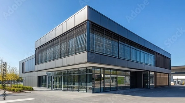 Fototapeta Modern Architecture of a Sleek Office Building