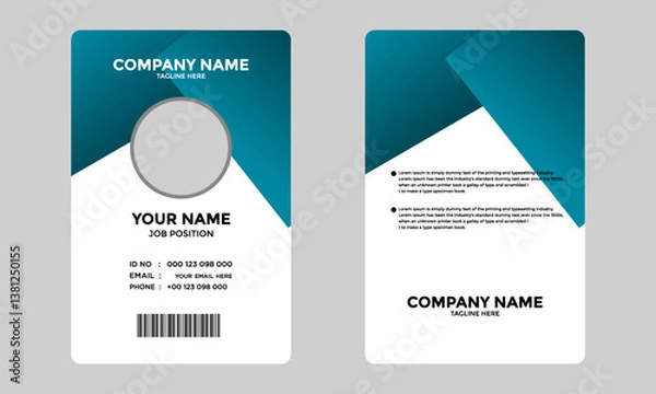 Obraz Modern Corporate ID Card Design