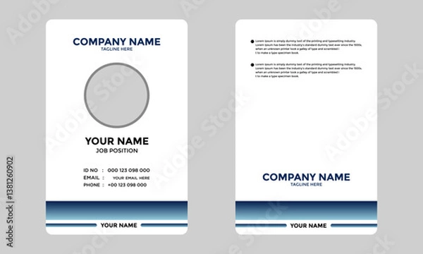 Obraz Modern Corporate ID Card Design