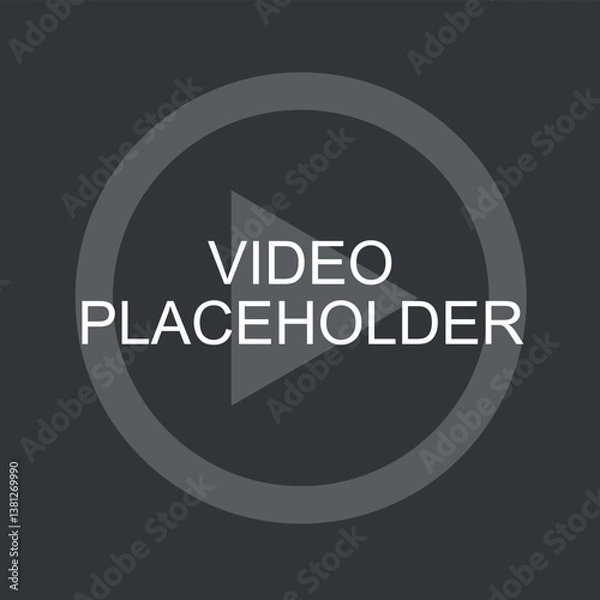 Fototapeta Video Placeholder Template Insert Your Image Here	
