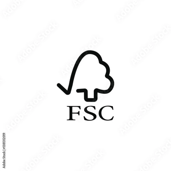 Obraz FSC Icon Vector