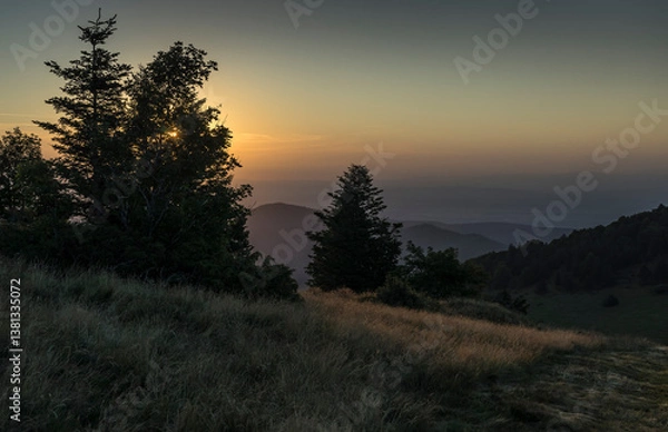 Obraz View from le petit ballon in the french vosges.