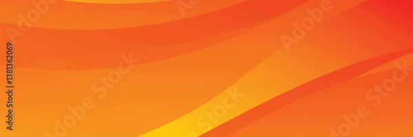 Fototapeta abstract orange background with dynamic waves layer