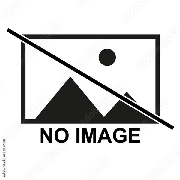 Fototapeta No Image icon Placeholder on a Transparent Background