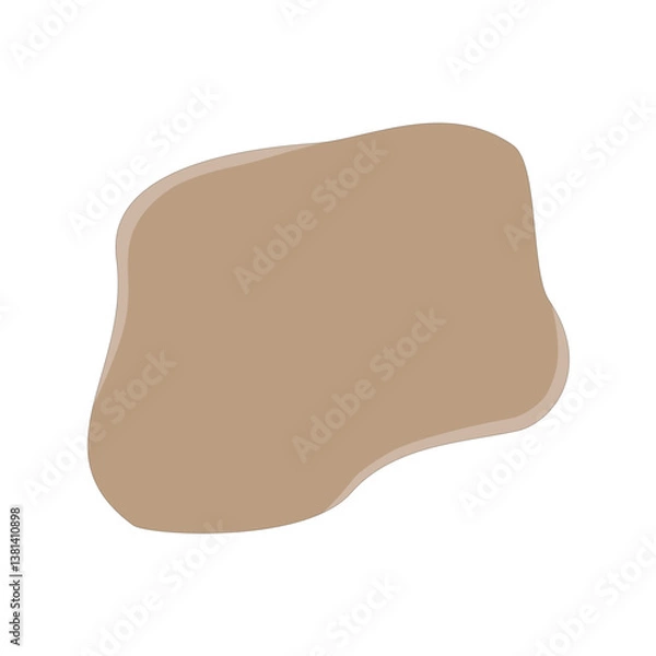 Obraz abstrack brown shape graphic design