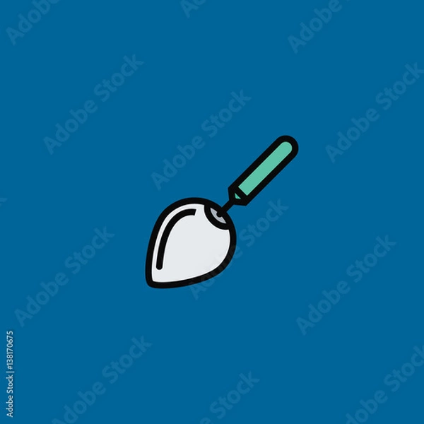 Fototapeta trowel icon flat design