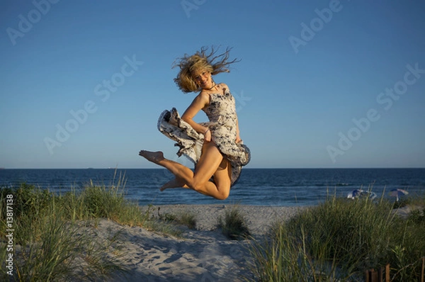 Obraz jump on the beach