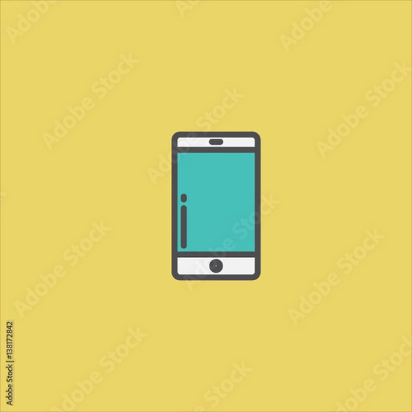 Fototapeta smartphone icon flat design