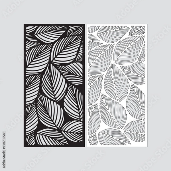 Fototapeta leaf Metal Cutting Design  Artistic Plasma & Laser Cut Pattern