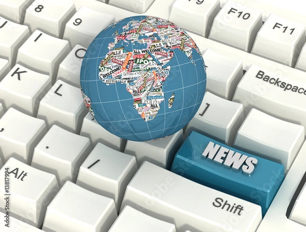 Fototapeta internet  news