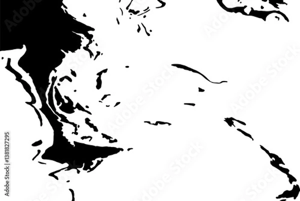 Fototapeta background of spilled ink on white