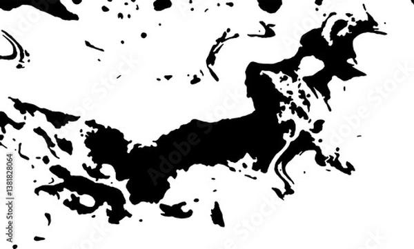 Fototapeta background of spilled ink on white
