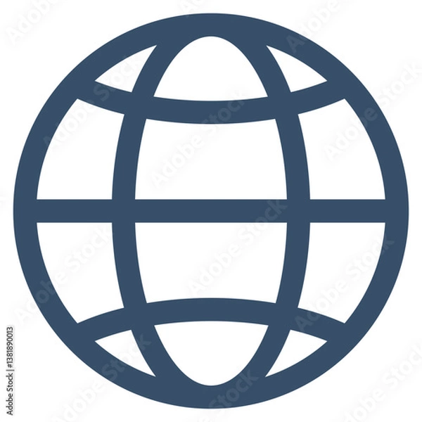 Fototapeta Globe Icon Element For Design