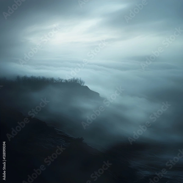 Obraz Ethereal Dissolution: Capturing the Ephemeral Nature in Fog
