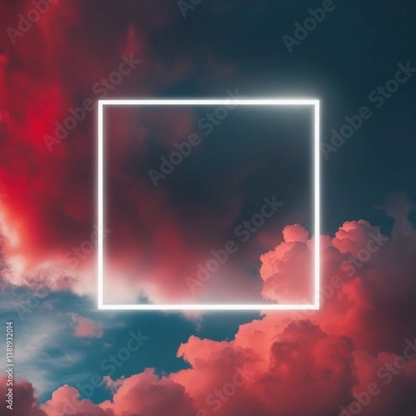 Obraz sky, cloud, clouds, sun, sunset, nature, blue, storm, light, weather, cloudscape, cloudy, heaven, day, dark, cumulus, summer, sunlight, beautiful, sunrise