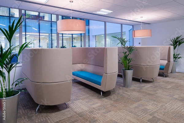 Fototapeta Comfortable Commercial Seating Area