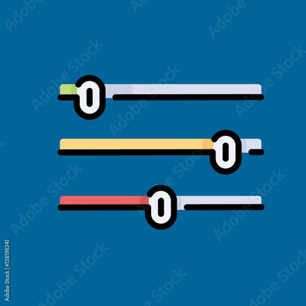 Fototapeta controller icon flat design