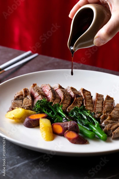 Fototapeta Steak Dinner 