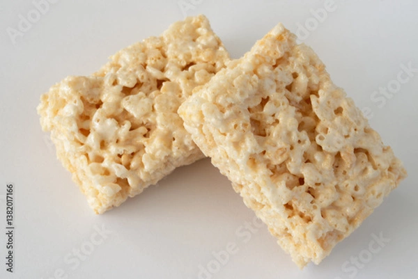 Fototapeta Two Sweet Rice Crispy Bars