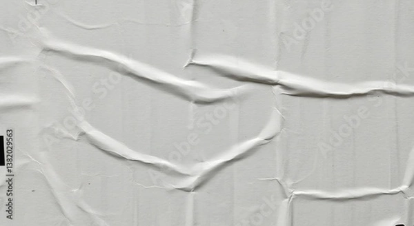 Fototapeta Textured White Paint Abstract Background. AI Generated