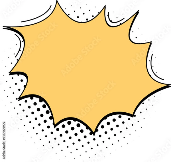 Obraz Pop Art Comic Speech Bubble