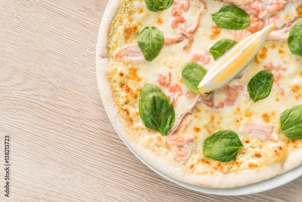 Obraz seafood pizza