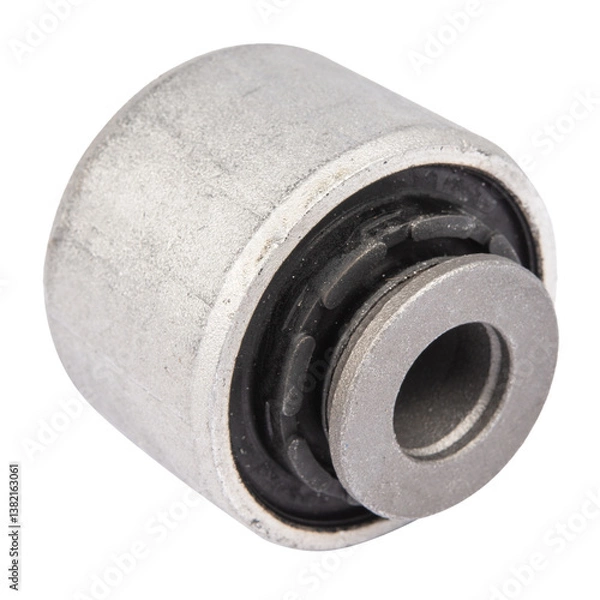 Fototapeta Set of car suspension silent blocks. Spare parts of the chassis of the car.