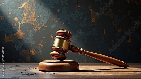 Fototapeta A judge's gavel