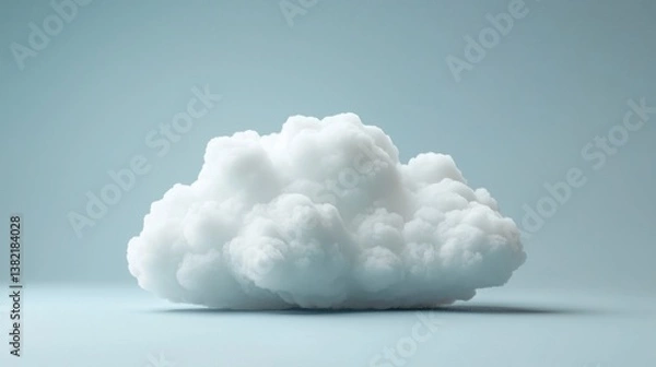 Fototapeta Elegant cloud symbolizing robust cloud infrastructure connectivity and modern digital solutions for businesses