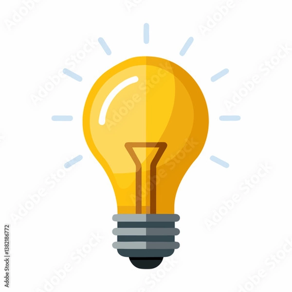 Fototapeta light bulb vector illustration