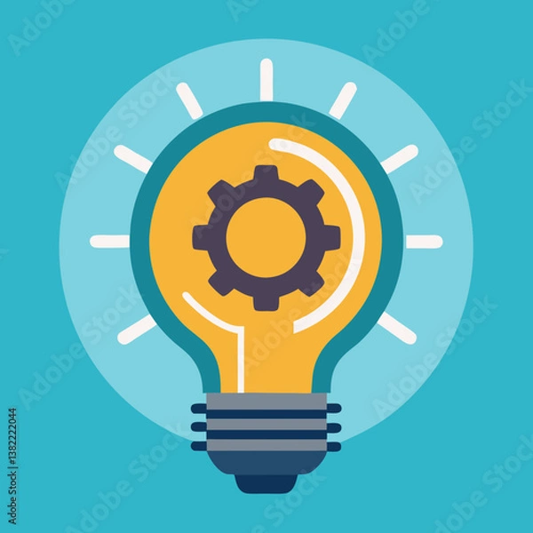 Fototapeta creative light bulb idea concept