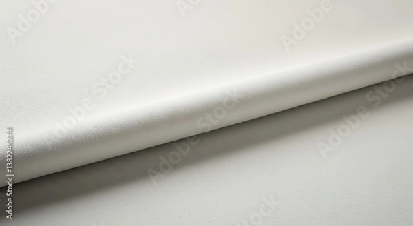 Fototapeta Silver Silk Unfurling AI Generated