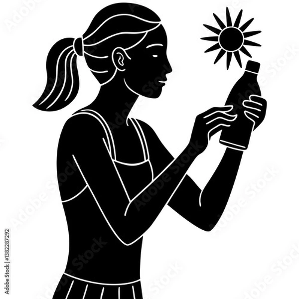 Obraz silhouette of a girl