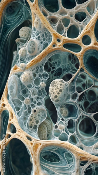 Fototapeta Intricate Network of Xylem: Transport Pathways of Plants Revealed