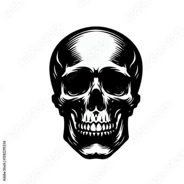 Obraz skull silhouette , skull art 